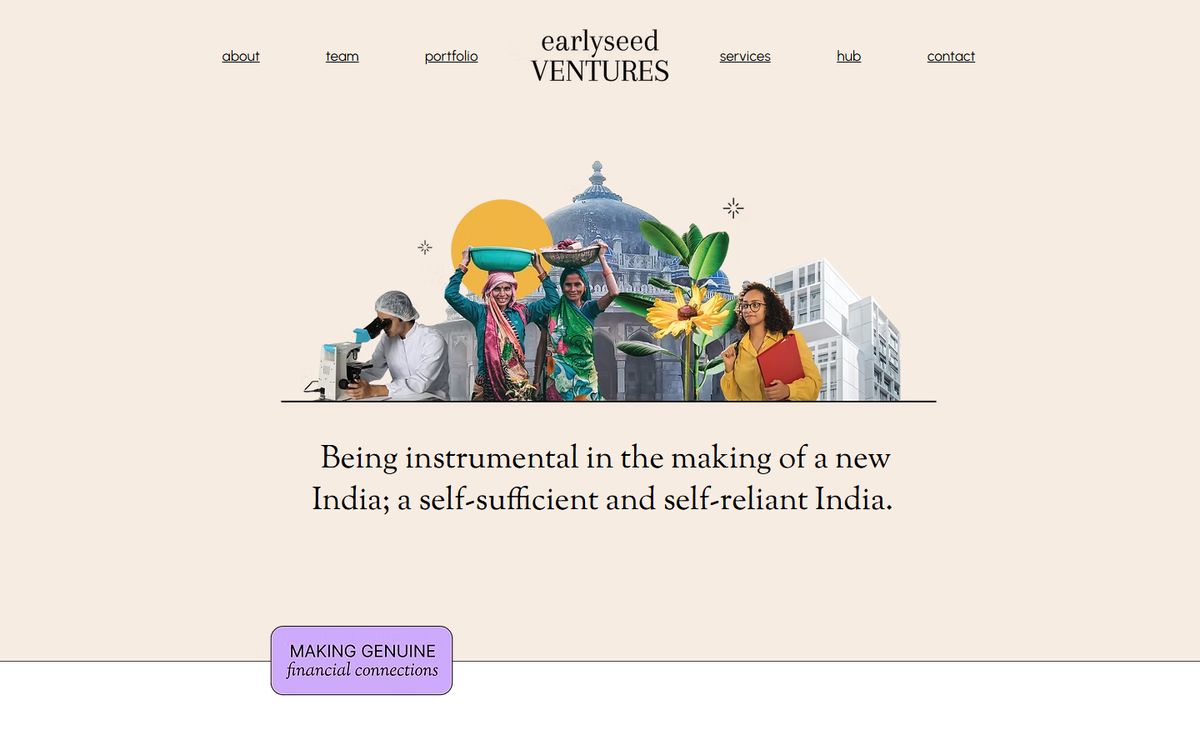 Earlyseed Ventures homepage