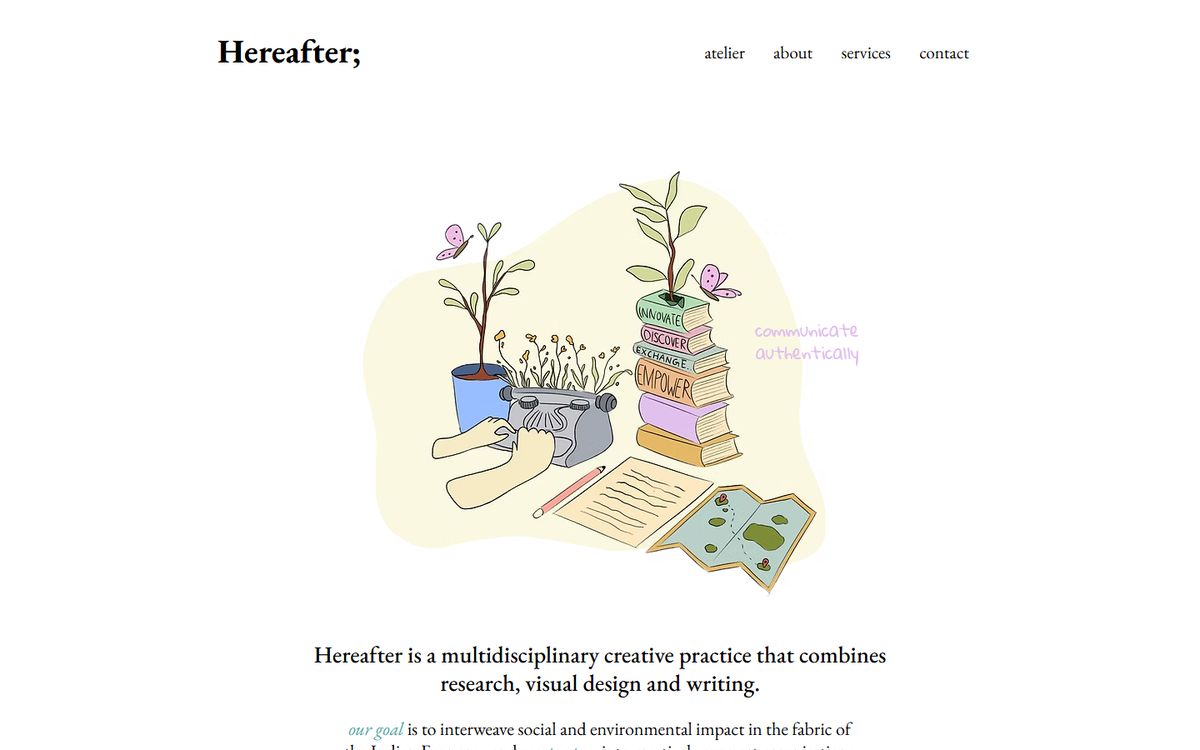Hereafter homepage
